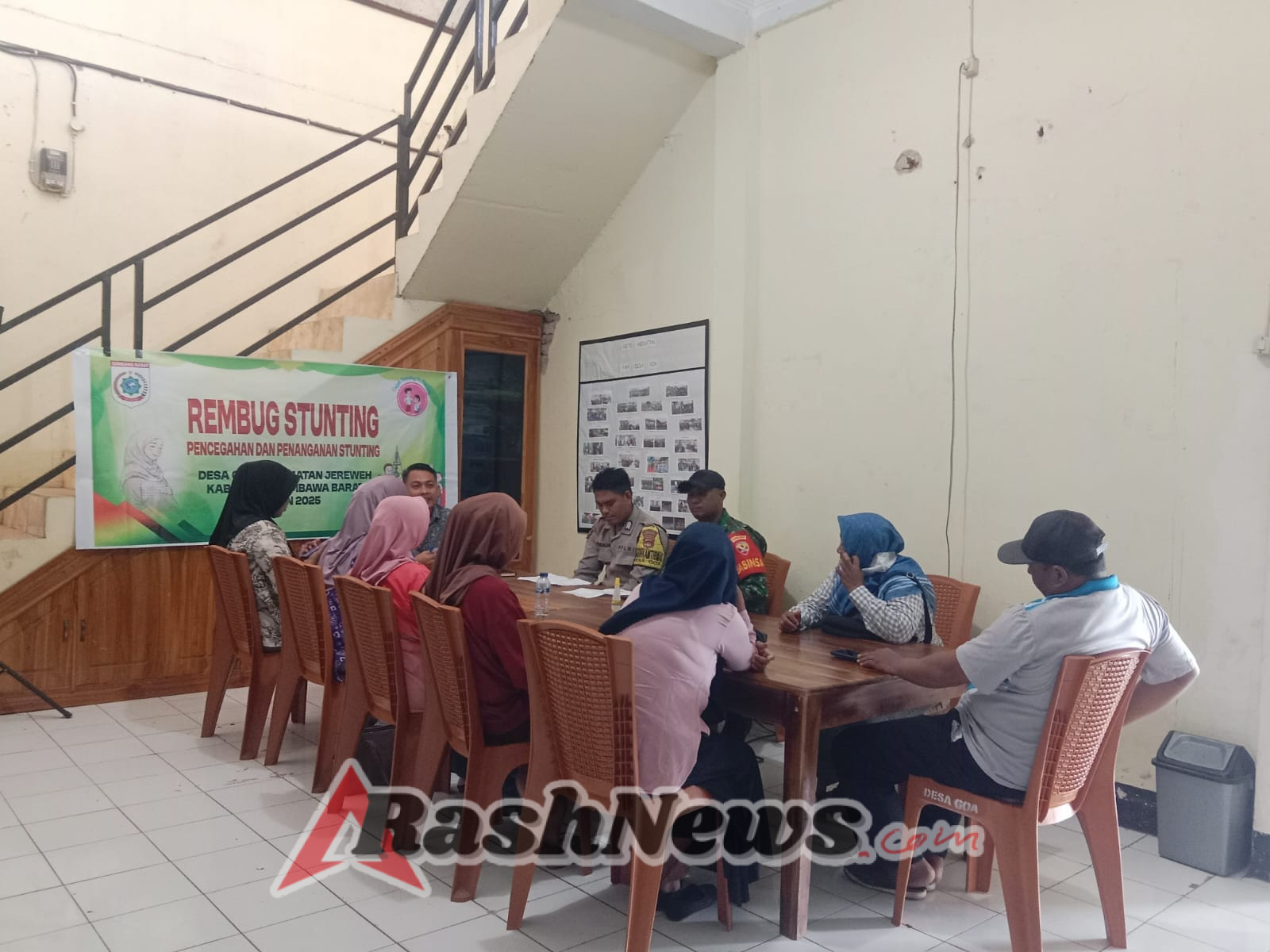 Rembuk Stunting Desa Goa, Kolaborasi Aparat Desa dan Tenaga Kesehatan Berjalan Lancar
