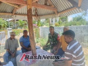 Babinsa Amarasi Barat Dorong Persiapan Lahan Koperasi Merah Putih