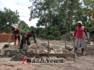 Dari Fondasi Rumah hingga Fondasi Kebersamaan, Aksi Nyata Babinsa di TTU