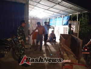 Ciptakan Situasi Aman Di Lombok Tengah, Babinsa Rutin Patroli Malam