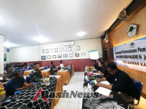 Musrenbangdes, Babinsa Dawan Kaler Sebut  Wahana Merancang Masa Depan Desa