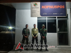 TNI Jaga Kondusifitas Kota Waingapu, Kodim 1601/Sumba Timur Laksanakan Patroli Malam di Objek Vital