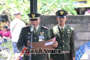 Gelar Upacara Militer, Kodim Klungkung Beri Penghormatan Terakhir Bagi Almarhum  Serka I Ketut Mariata