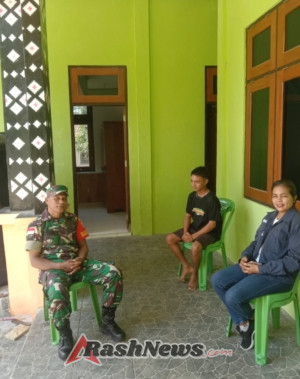 Babinsa Batutua Ajak Warga Lentera Utamakan Keselamatan dan Ketertiban Lingkungan