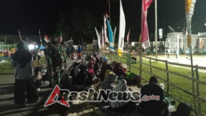 Sinergi Babinsa dan Masyarakat Wujudkan Keamanan Turnamen Volly Ball Cup II di Jereweh