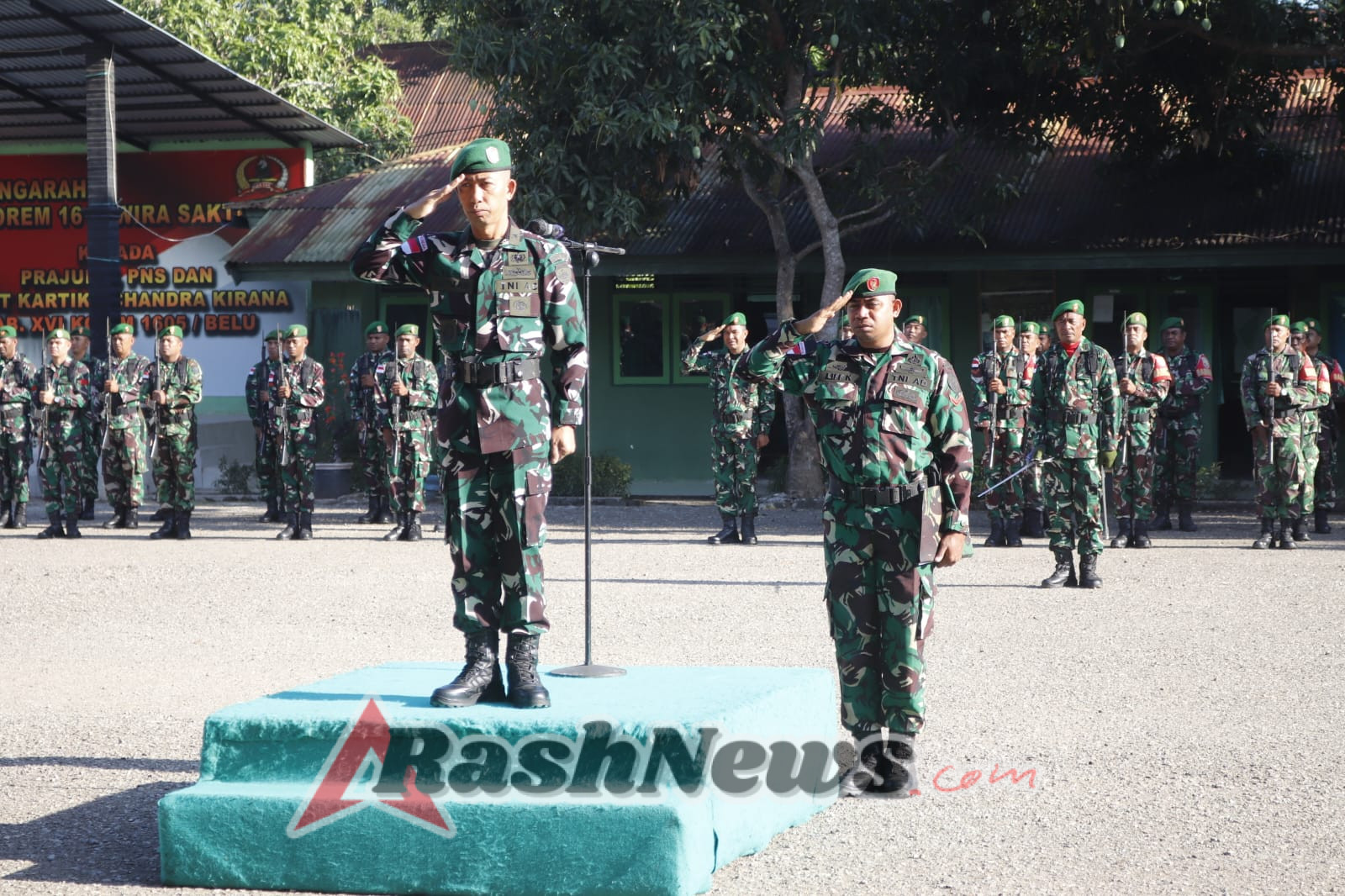 Kepala Staf Kodim 1605/Belu Pimpin Upacara Bendera Tanggal 17an Bulan Oktober
