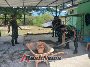 Koramil Wedomu Bangun Fasilitas Garasi Kantor, Wujudkan Pangkalan Yang Rapi dan Nyaman