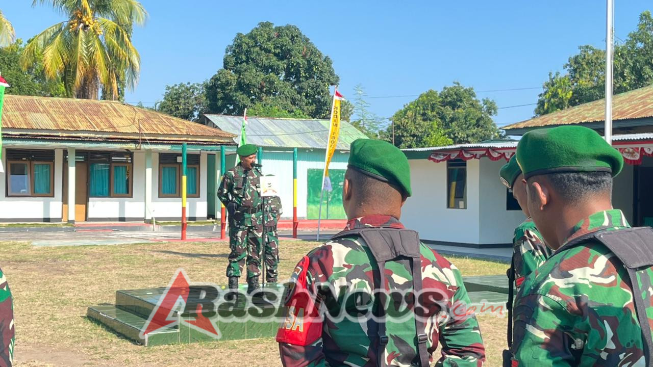 Apel Pagi di Makodim 1603/Sikka: Kasdim Dorong Disiplin dan Kekompakan Personel TNI