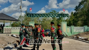 Berikan Motivasi, Dansatgas Pamtas Yonarhanud 2 Kostrad Kunjungi Pos Inbate