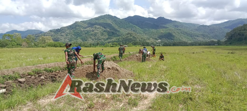 TMMD Ke-126 Fokus Perkuat Infrastruktur Pertanian, Pengecoran Irigasi Pu’un Keo Terus Berjalan