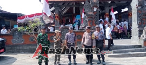 Babinsa Negari Sampaikan Kunjungan TP PKK Provinsi Bali Diwarnai  Rikkes Gratis, Penyaluran Sembako Dan Vaksinasi Rabies