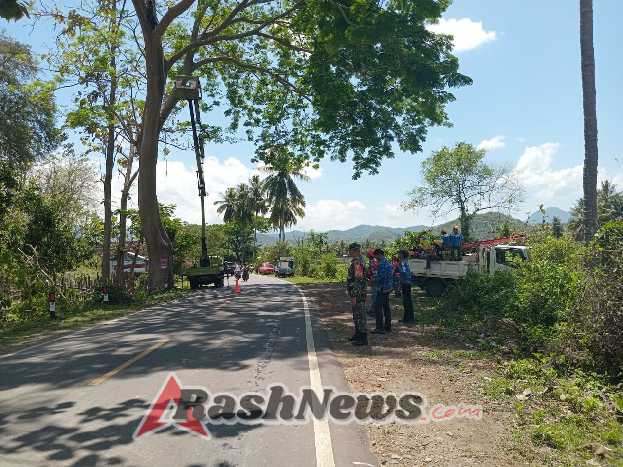 Peran Aktif Babinsa: Koptu Fahrurrozi Dampingi Warga dalam Penebangan Pohon