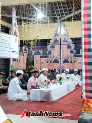 Amanah Dan Bertanggung Jawab, Pesan Babinsa Pikat Saat Hadiri Acara Penetapan  Bendesa Dan Prajuru Desa Adat