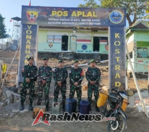 Amankan Batas Negeri, Satgas Pamtas Yonarhanud 2 Kostrad Berhasil Gagalkan Penyeludupan