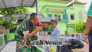 Senam Gasing Hipnotis Ratusan Anak TK Santo Yusuf Saat Berkunjung Ke Makodim Klungkung
