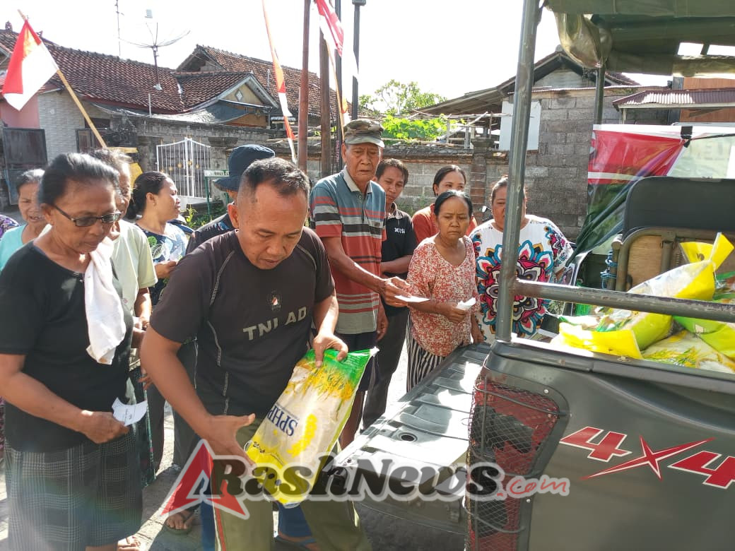 Sinergi TNI dan Desa Umeanyar, 400 Sak Beras Disalurkan untuk Ringankan Beban Warga