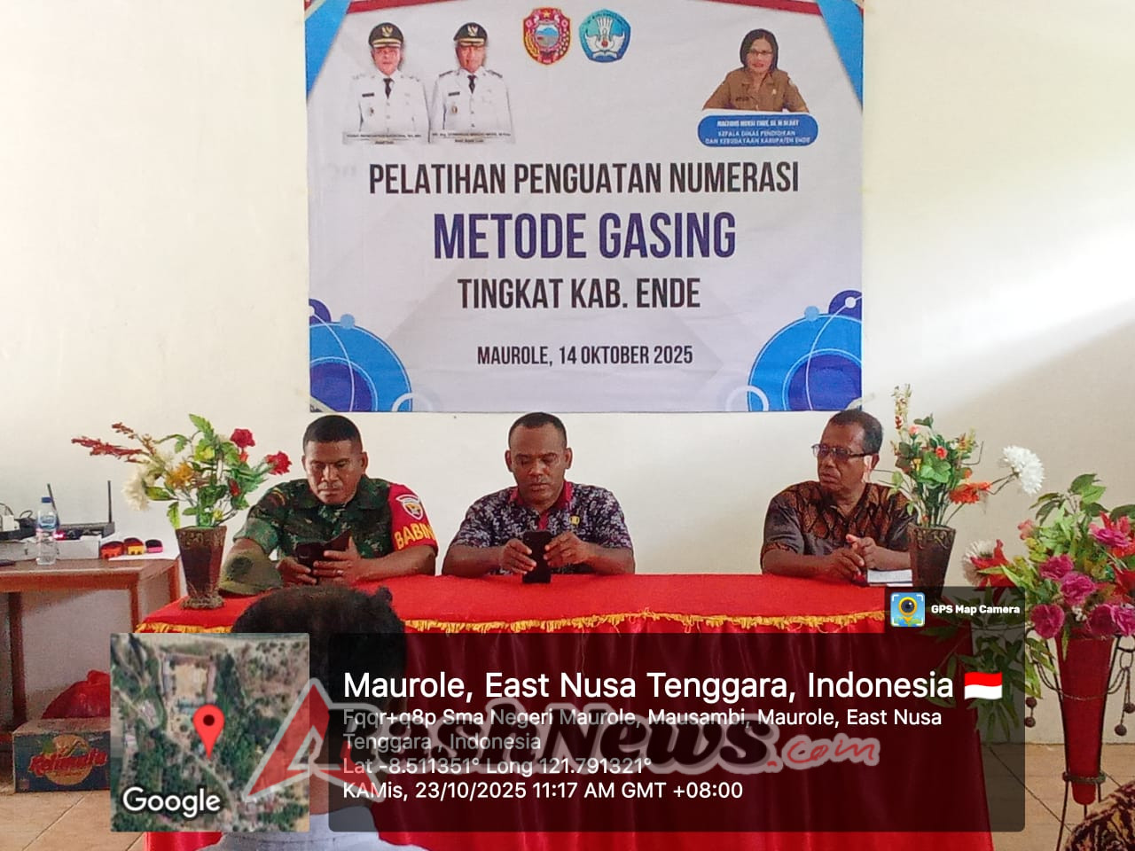 Wujud Kepedulian TNI terhadap Pendidikan, Babinsa Maurole Dampingi Guru dalam Pelatihan Metode GASING