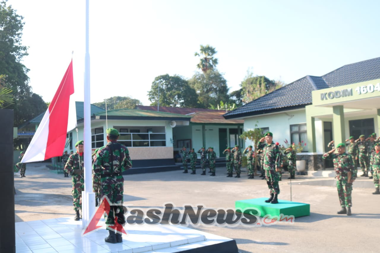 Upacara Bendera Senin di Kodim Kupang Berlangsung Khidmat