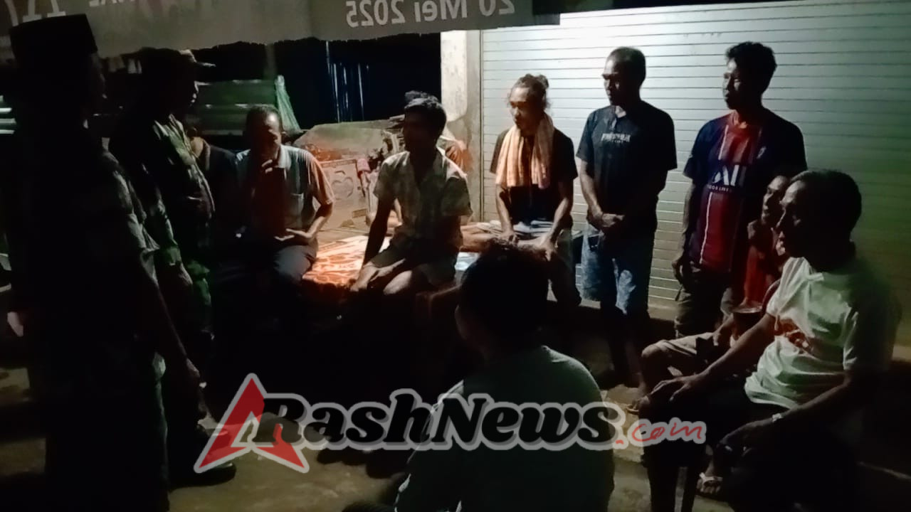 Wujudkan Lingkungan Aman, Babinsa Koramil 1608-01/Rasanae Ajak Warga Aktif Siskamling