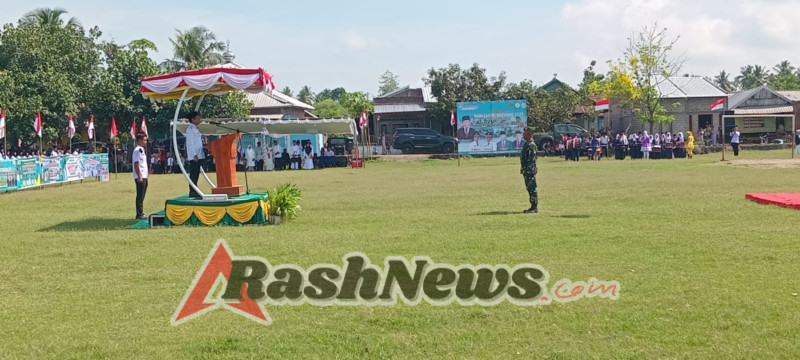 Peringatan Hari Santri Nasional ke-10 di Dompu, Dandim 1614/Dompu Diwakili Pasiterdim Hadiri Upacara di Manggelewa