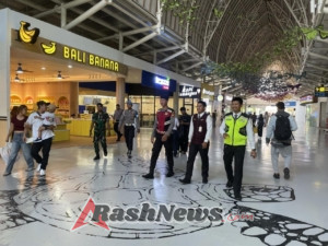 Polres Bandara Ngurah Rai Bersama TNI AU dan Avsec Gelar Patroli Skala Besar di Kawasan Bandara