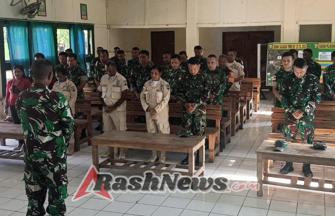 Sambut HUT Ke-80 Tentara Nasional Indonesia, Kodim Belu Gelar Kegiatan Doa Bersama