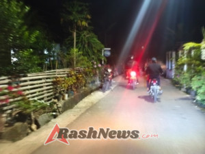 Kodim 1613/Sumba Barat dan Warga Kampung Sawah Gelar Patroli Malam Bersama