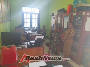 Babinsa Serda Yornam Kase Tingkatkan Koordinasi Dengan Desa