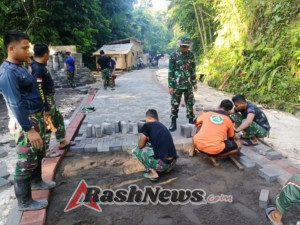 Sinergi TNI, Polri, dan Masyarakat Bahu Membahu dalam Bergotong Royong di TMMD Ke-126 Kodim 1611/Badung