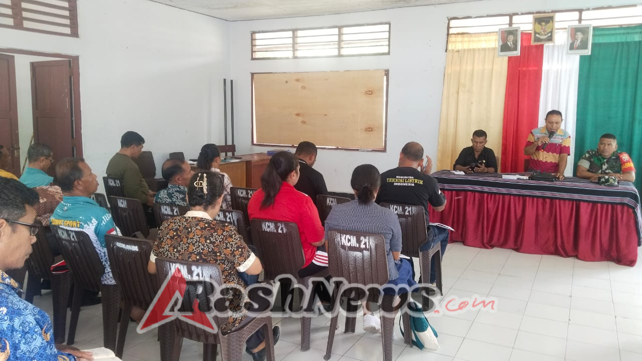 Sinergi TNI dan Pemerintah Kecamatan Terbangun dalam Rapat Koordinasi Maurole