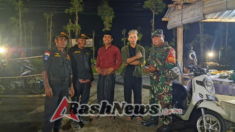 Koramil 04/Prabarda Gelar Patroli Malam Selaber Wilayah Kawasa