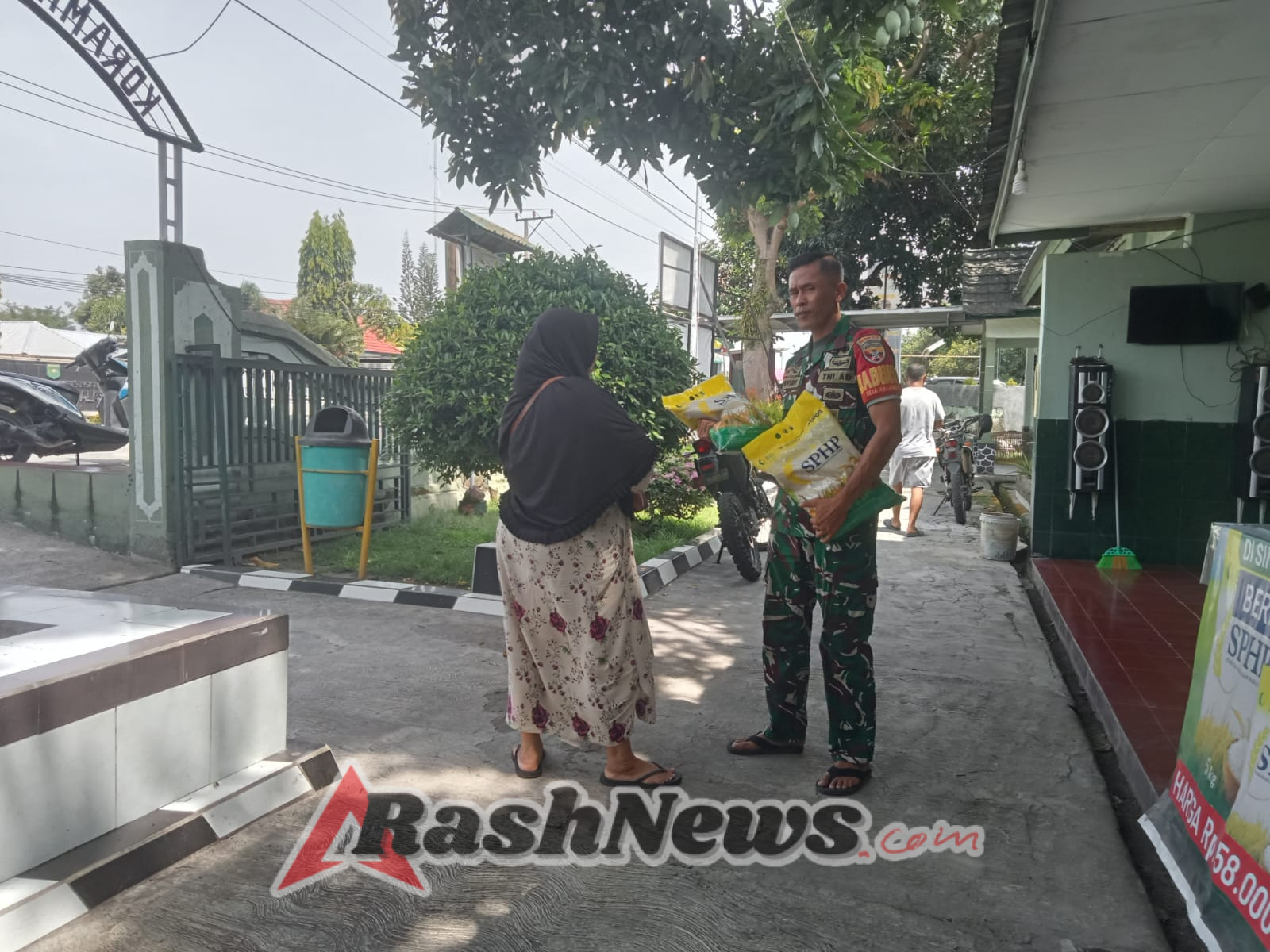 Koramil 1607-04/Alas Gelar Gerakan Pangan Murah Dukung Program Pemerintah Pusat