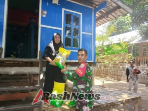 Koramil 1628-04/Poto Tano Sukses Salurkan 250 Kg Beras dalam Gerakan Pangan Murah