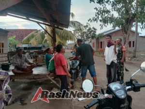 Komsos Babinsa Koramil 1614-03/Hu’u Berlangsung Aman dan Penuh Keakraban