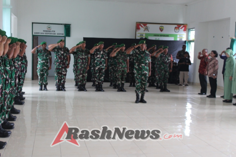 Dandim Gianyar Tekankan Loyalitas dan Dedikasi, Saat Pimpin Korp Raport Purna Bhakti Prajurit