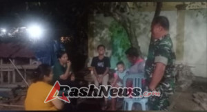 Patroli Malam Babinsa Jereweh Ciptakan Rasa Aman di Tengah Warga