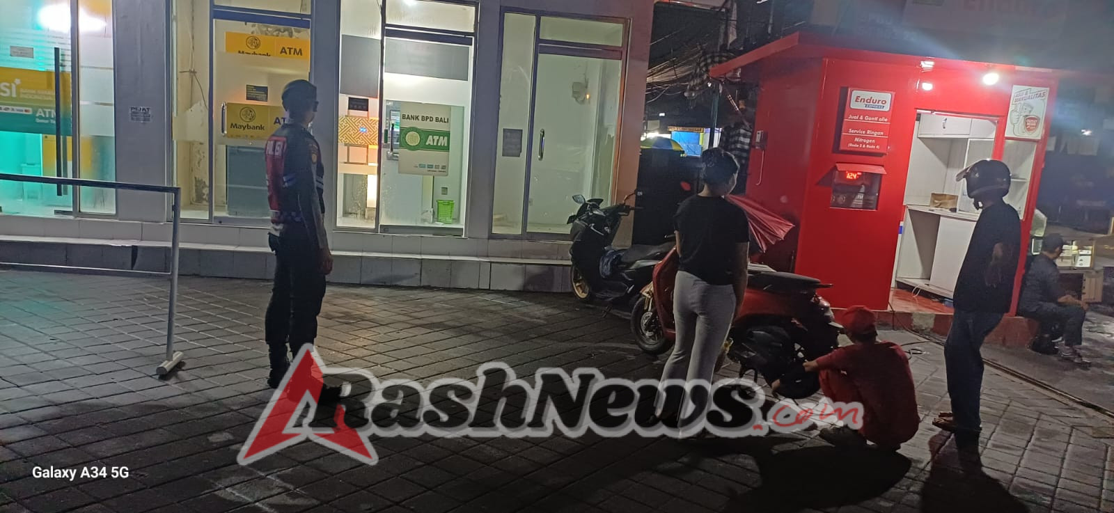 Cegah Potensi Kejahatan Polsek Kuta Utara Patroli sambangi SPBU