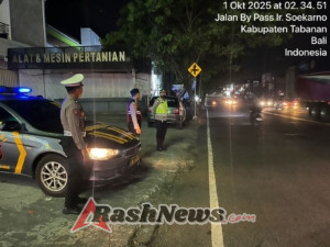 Polsek Tabanan Gencarkan Patroli Barcode, Cegah Aksi Balap Liar