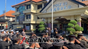 Polres Badung Kibarkan Semangat Nasionalisme Lewat Upacara Hari Kesaktian Pancasila