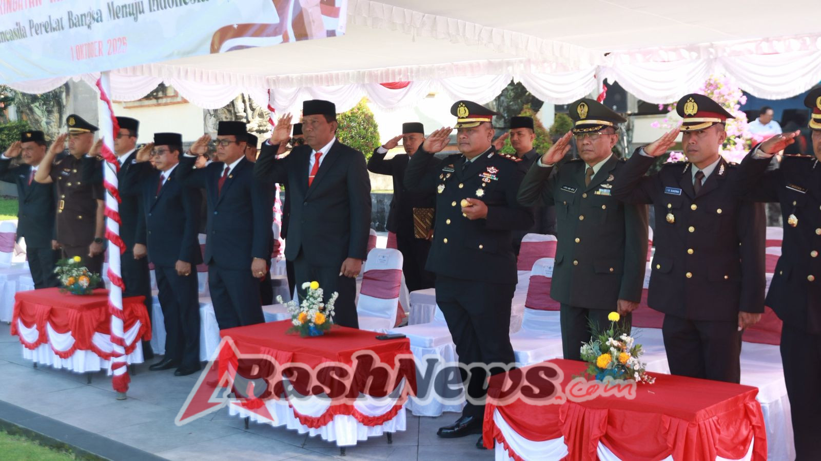 Teguh Membela Ideologi Bangsa, Kapolres Badung Hadiri Upacara Hari Kesaktian Pancasila