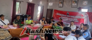 Bhabinkamtibmas Desa Subaya Hadiri Rapat Desa Siaga Kesehatan