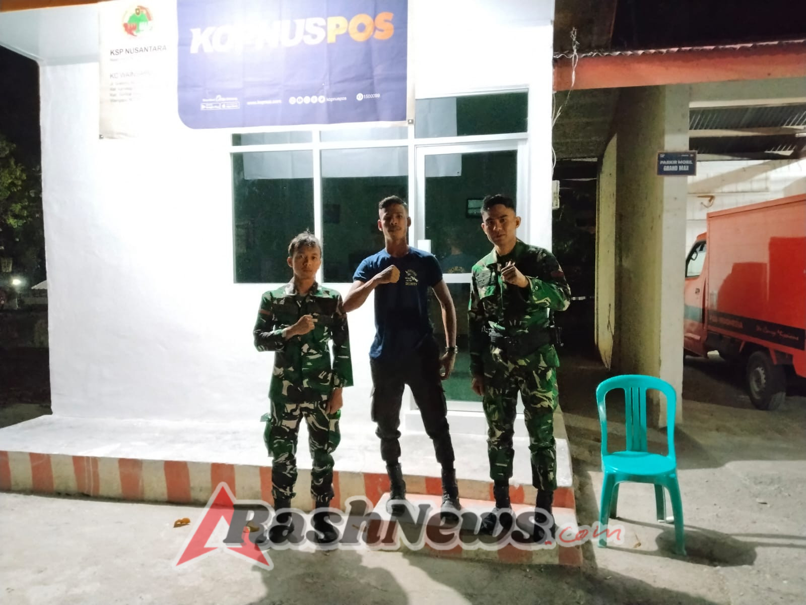 Kapten Inf Samsiadi Pimpin Patroli Malam Kodim 1601/ST di Perbankan dan Kantor Pos