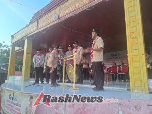 Danramil 1628-03/Seteluk Hadiri Upacara Pembukaan Jamran V dan Pelantikan Pengurus Kwaran Seteluk