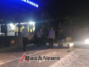 Polsek Bebandem Laksanakan Blue Light Patrol untuk Antisipasi Gangguan Kamtibmas