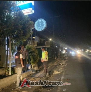 Cegah terjadinya Kriminalitas pada malam hari, Polsek Penebel laksanakan Patroli Blue Light
