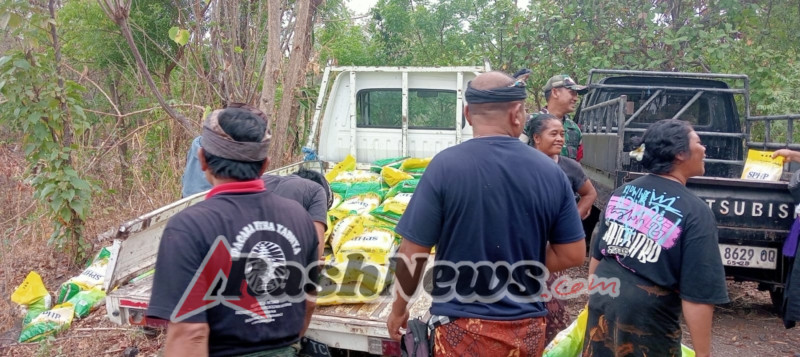 Gerakan Pangan Murah sambut HUT TNI ke-80 oleh Koramil jajaran Kodim 1623/Karangasem.