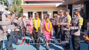 Kapolsek Kubu  Pimpin  Pelepasan Anggota Polsek Kubu Yang Purba Bakti