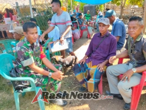 Koramil 1627-03/Batutua Dukung Kegiatan Adat Masyarakat di Rote Ndao