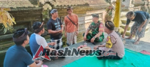 Danramil Gianyar Apresiasi Peran Babinsa dalam Mengawal Tradisi Adat Bon Nyuh