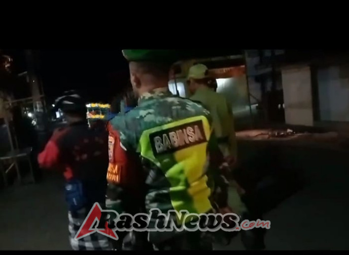 Patroli Gabungan Satpol PP Kecamatan Sawan dan Pecalang Cegah Gangguan Kamtibmas